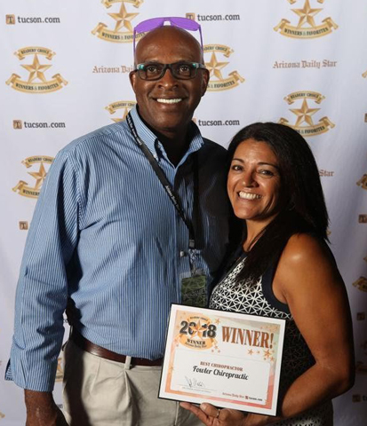 Dr. Monica and 2018 winner